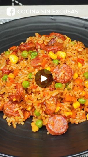 263K views · 6.3K reactions | Arroz con Chorizo a nuestro estilo | siempre hemos preparado el ARROZ CON CHORIZO así 🙃 ¡Lo prepararias! | By Cocina Sin ExcusasFacebook April 21, Rice, Audio, Color