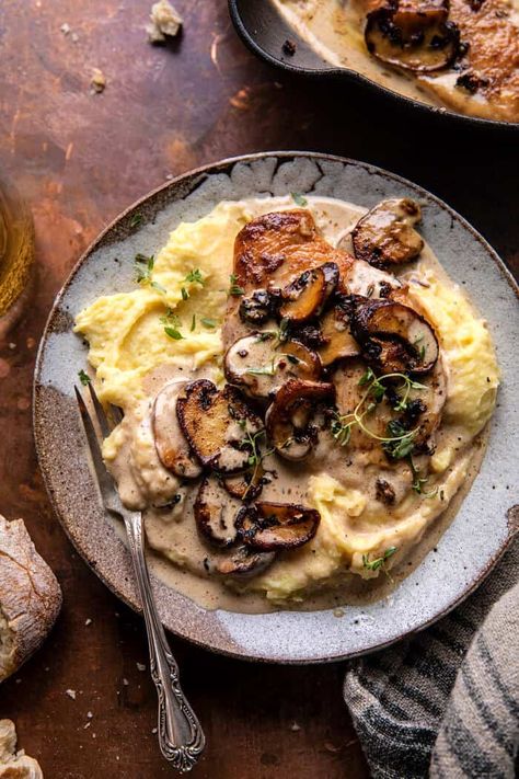 Dairy Free Half Baked Harvest, Half Baked Harvest Mushroom, Book Choy, Balsamic Mushroom, Mcdonald's Breakfast, Balsamic Mushrooms, Half Baked Harvest Recipes, Harvest Recipes, Chicken Marsala