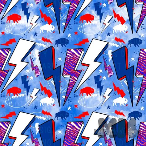 Buffalo Retro Bolts Seamless Digital Paper Football - Etsy Buffalo Bills Background, Paper Football, Buffalo Bills Svg, Buffalo Bills Football, Buffalo Football, Sublimation Ideas, Buffalo Bills, Ad Design, Drawing And Illustration