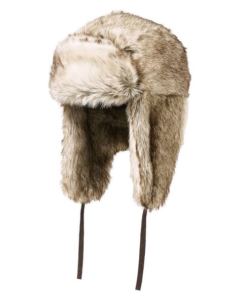 Trapper Hat Aesthetic, Trapper Hat Outfit, Fur Trapper, Fur Trapper Hat, Snow Hat, Hat Aesthetic, Fur Hats, Grunge Outfit, Faux Fur Hat