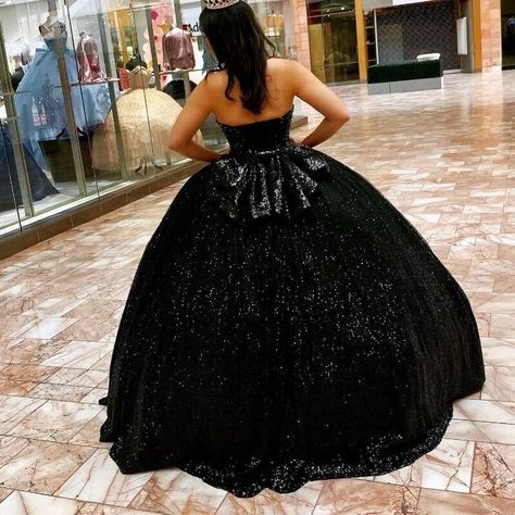 Black quinceanera dresses