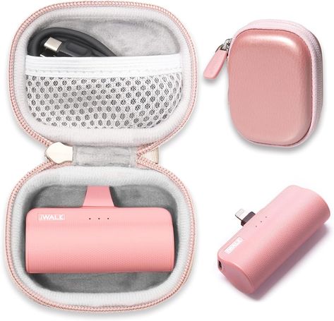 Small, fits in pocket or purse easily, last all day - comes in all different colors Portable Charger Samsung, Power Bank Charger, Charger For Iphone, Watch Charger, Charger Cord, Power Banks, Charger Accessories, Portable Power Bank, Iphone Charger