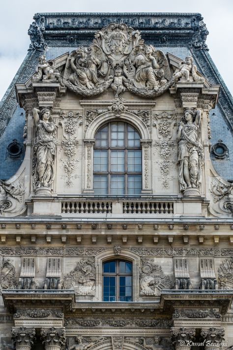 Louvre Palace - Paris Louvre Palace, Architecture Cool, Architecture Baroque, Architecture Antique, Paris Architecture, French Architecture, Baroque Architecture, Classic Architecture, Louvre Paris