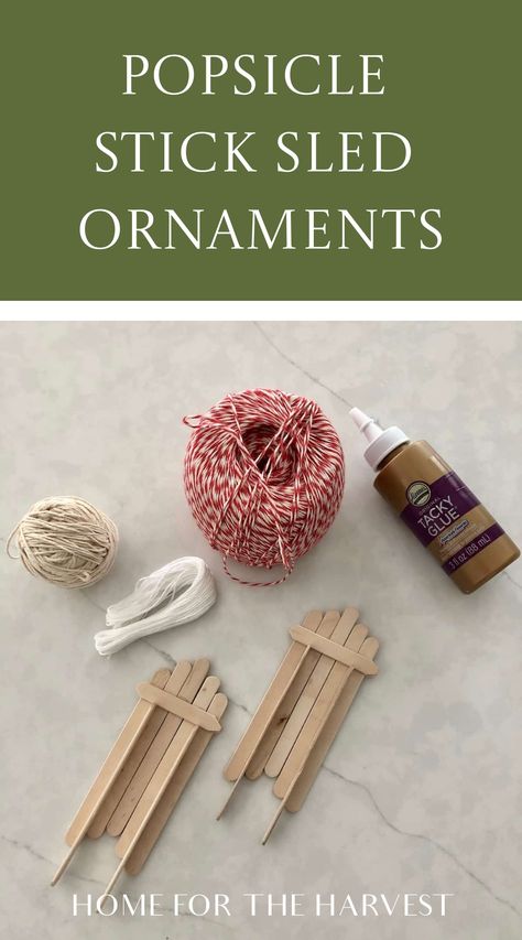 These popsicle stick sled ornaments are adorable! Here’s how to make your own tiny wooden sleigh ornaments using popsicle sticks and glue. They’re easier than they look! Contents show Supplies for popsicle stick sled ornaments How to make popsicle stick sled ornaments Supplies for popsicle stick sle… Popsicle Sleigh Ornament, Popsicle Sled Ornament, Popcycle Sticks Projects Easy, Popsicle Stick Sleigh, Christmas Popsicle Stick Crafts, Craft Stick Ornaments, Sled Craft, Popsicle Stick Sled, Sleigh Ornaments