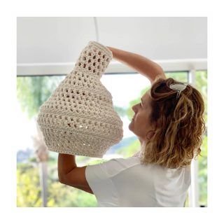 PATRONES - Crochet Lampshade, Crochet Lamp, Crochet Curtains, Crochet Videos Tutorials, Boho Diy, Crochet Flower Patterns, Diy Crochet Projects, Crochet Basket, Crochet Videos