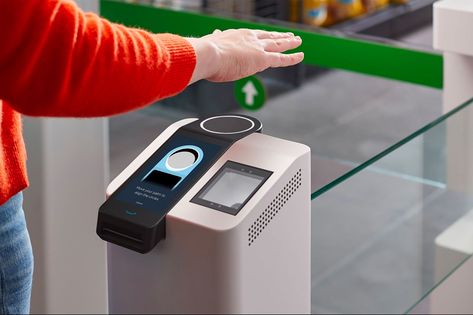 Amazon One Lets You Pay With The Palm of Your Hand Biometric Scanner, Amazon Go, Biometric Devices, Palm Reader, Biometrics Technology, Palm Reading, Face Recognition, Amazon Store, Facial Recognition