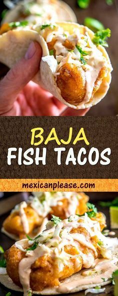 Cabbage Pickled, Fried Fish Tacos, Baja Fish Tacos, Chipotle Crema, Pickled Cabbage, Fish Tacos Recipe, Fish Taco, How To Cook Fish, Fish Dinner