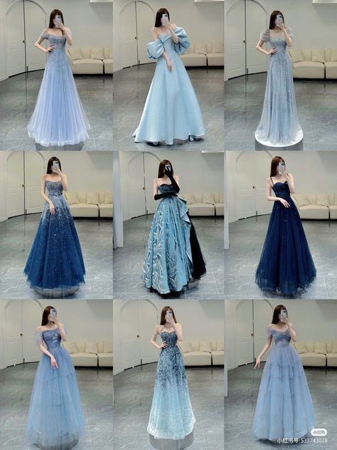 Modest Ball Gowns Prom, Prom Dresses Asian, Asian Prom Dress, Chinese Fancy Dress, Cape Wedding Dress, Blue Ball Gowns, Sparkle Wedding Dress, Gowns Dresses Elegant, Stylish Wedding Dresses