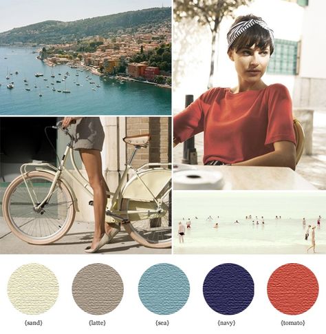 Color Palette. Swaped out the red for a more papaya color. Used this as reference for the invites. Decor Color Palette, Navy Walls, Boat Fashion, Red Colour Palette, Peachy Keen, Paint Stripes, Color Palate, Interior Paint Colors, Color Studies