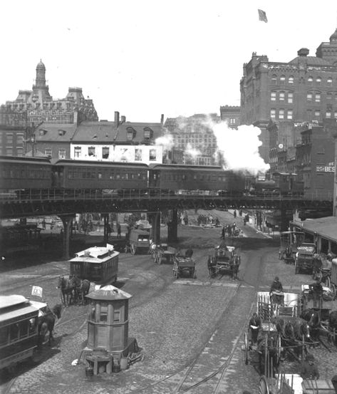 Elevated Train, Nyc History, Old Pics, New York Subway, Subway Train, Nyc Subway, Vintage New York, Interesting History, Historical Pictures