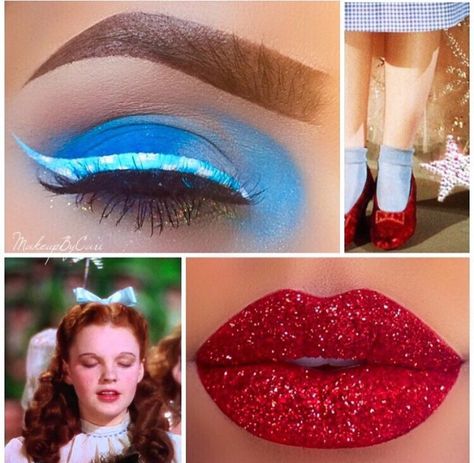 Dorothy inspired makeup by IG @makeupbycari Wizard Of Oz Makeup, Wizard Of Oz Dorothy Costume, Wizard Of Oz Play, Beauty Loft, Dorothy Wizard Of Oz, Dorothy Costume, Halloween Makeup Pretty, There's No Place Like Home, Halloween Costumes Friends