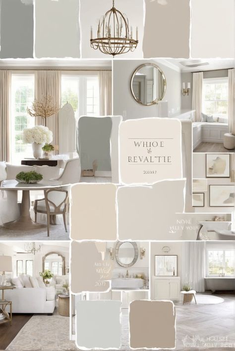 1. Neutral tones 
2. Home decor inspiration 
3. Whole house makeover 
4. Timeless beauty Neutral Color Room Aesthetic, Sherwin Williams Whole House Palette Colour Schemes, Urban Putty Color Scheme, Neutral Paint Pallet, Home Color Palette 2024, House Color Schemes Interior Neutral, Interior Paint Color Palette 2024, 2024 Whole House Color Scheme, Modern Farmhouse Kitchen Color Palette