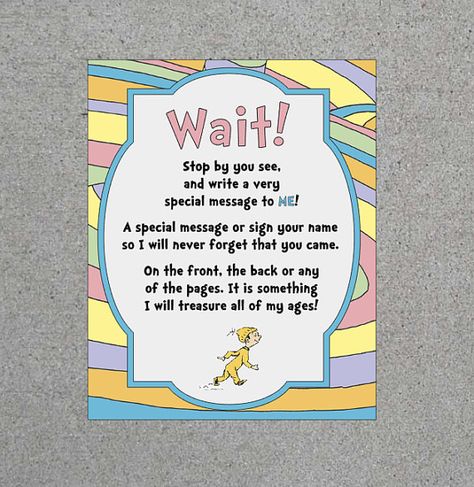 Dr. Seuss Oh The Places You'll Go Baby Shower by WendysPaperShoppe Dr Seuss Graduation Party, Baby Book Quotes, The Places Youll Go, Baby Shower Greetings, Dr Seuss Birthday Party, Senior Graduation Party, Dr Seuss Baby Shower, Graduation Party High, Graduation Party Planning