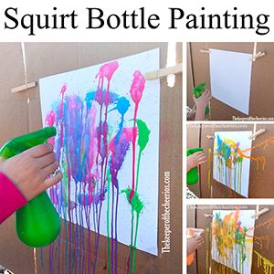 Painting Materials, Kids Thanksgiving, Kids Outdoor Play, Liquid Watercolor, Daycare Activities, Petite Section, Craft Paint, Camping Art, Bottle Painting