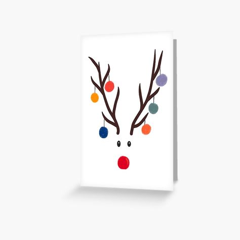 Get my art printed on awesome products. Support me at Redbubble #RBandME: https://www.redbubble.com/i/greeting-card/Rudolph-by-misfitmia5/164967433.5MT14?asc=u Soft Spot, Redbubble Designs, Winter Christmas, Greeting Card, Awesome Products, Greeting Cards, Art Prints, For Sale, Christmas