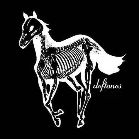 Deftones Horse, Deftones Poster, Band Logo, Skeleton, Google Search, Band, Black And White, Black