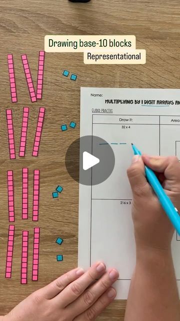 Chelsea Staton on Instagram: "🌟 Building Bridges in Multiplication 🌟 Let’s talk about the progression I use to help students master multi-digit multiplication!

🔢 Concrete (Base-10 Blocks): We kick off by physically building the problems with base-10 blocks, helping students see and count the total.

✏️ Representational (Drawing Base-10): Next, we sketch what we built! Since we won’t always have manipulatives on hand, it’s important to create connections between concrete models and more abstract strategies.

📦 Area Models/Box Method: This one can be either representational or abstract, depending on how detailed the setup is. In this reel, the area model leans more abstract, but it still ties directly to our earlier strategies. Bridging between these strategies is everything!

How do YO Multi Digit Multiplication, Area Model, Base 10 Blocks, Building Bridges, Area Models, Bridge Building, Base 10, Drawing Base, Teaching Ideas