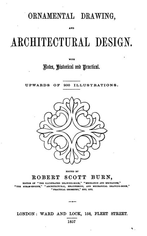 Ornamental Drawing, Architectural Ornamentation, Unique Night Lights, Robert Scott, Open Library, Ornament Drawing, Baroque Ornament, Vintage House Plans, Woodworking Books