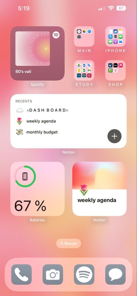 Home Screen Layout Organization, Notion Iphone Ideas, Iphone Screen Aesthetic Ideas, I Phone Home Screen Aesthetic, Iphoen12 Wallpaper Aesthetic, Coral Iphone Xr Aesthetic, Cute Phone Home Screens Ideas, Wallpers Iphone Ios 16, Pink Iphone Aesthetic Home Screen