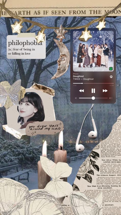 Doughnut Twice Aesthetic, Twice Doughnut Aesthetic, Doughnut Twice Wallpaper, Christmas Widgets Aesthetic, Kpop Collage Wallpaper, Doughnut Twice, Twice Birthdays, Kpop Collage, Christmas Widgets