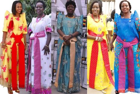 'Gomesi' Uganda's national dress designed by a Goan? National Dress, African Traditional Dresses, Folk Dresses, African Queen, Wipe Out, One Year Old, African Dress, Traditional Dresses, Traditional Outfits