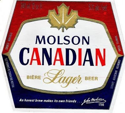 Molson Canadian - Only beer brands I ever saw guys drink in high school were Blue, Canadian and Ex Molson Canadian Beer, Vintage Alcohol Labels, Molson Canadian, Canadian Beer, Old Beer Cans, Vintage Alcohol, Vintage Beer Labels, Montreal Canadians, Beer Ad