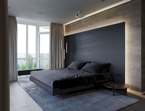 47 The Best Modern Bedroom Designs That Trend in This Year - Matchness.com Fresh Bedroom, Modern Bedroom Interior, Bedroom Bed Design, Modern Bedroom Decor, Comfortable Bedroom, Modern Bedroom Design, Home Room Design, Design Case, Luxurious Bedrooms