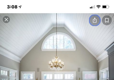 Porch Windows, Vaulted Ceiling, Vaulting, Porch, Ceiling, Ceiling Lights, Lighting, Home Decor