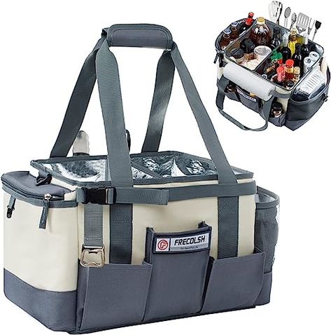 Blackstone Grill Condiment Holder-Camping Gear-Grilling Bag-Camper Must Have Bag - Grilling Gifts for Men, Father's Day, Women Grill Caddy, Tailgate Necessities, Grilling Gadgets, Tailgate Essentials, Outdoor Grill Accessories, Bbq Camping, Blackstone Grill, Grilling Utensils, Utensil Caddy