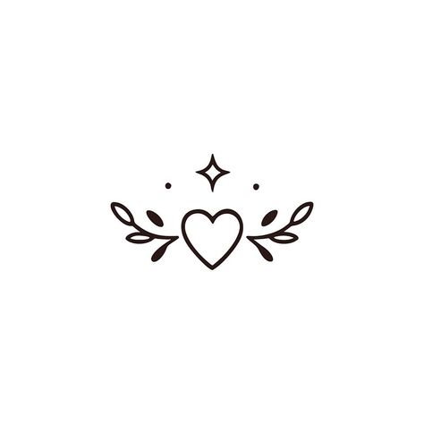 Delicate Heart & Leaf Tattoo Design with a Tiny Star by Anuhas Sathsara on Dribbble Heart Tiny Tattoo, Leaf Tattoo Design, Studio Images, Web Design Typography, Leaf Tattoo, Heart Leaf, Explore Tattoo, Sun Tattoo, Tiny Star