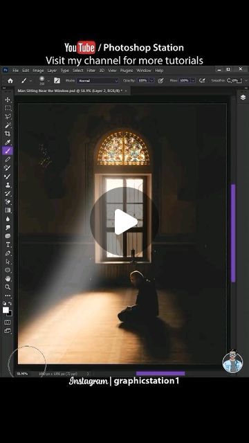 FwzEngineer on Instagram: "Create a lighting effect in Photoshop☀️✨
💥🔥
💯🖌️
#fwzengineer #illustrator #intags #designers #photoshop #design #makeupartist #artist #lighting #effects" Light Effect Photoshop, Photoshop Lighting, Photoshop Video, Light Rays, Photoshop Tips, Photoshop Design, Photoshop Tutorial, Light Effect, Makeup Artist