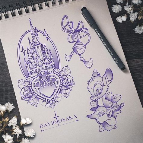 Valentines Tattoo, Disney Valentines, Flash Tattoo Designs, Paper Background Design, Outline Designs, Tattoo Design Book, Tattoo Outline, Neo Traditional, Disney Tattoos