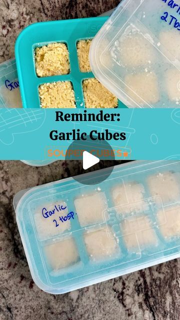 Souper Cubes on Instagram: "Freezer garlic cubes are a way of life. 

Frozen in #soupercubes 2 tbsp trays. 

#garlic #garliclover #freezing" Souper Cube Recipes, Garlic Cubes, Souper Cubes, Food Prep, A Way Of Life, Freezer Meals, Way Of Life, Meal Prep, Garlic