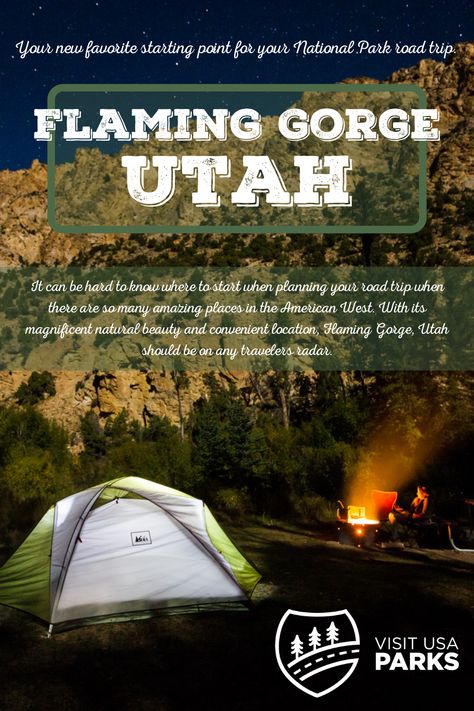 Flaming Gorge, Utah: Outdoor Adventure Destination on a National Park Road Trip Flaming Gorge Utah, Usa Vacations, Flaming Gorge, West Coast Travel, American National Parks, North America Travel Destinations, Utah Road Trip, Visit Usa, National Park Road Trip