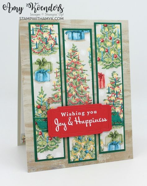 Stampin’ Up! Sentimental Wishes Christmas Card for Sunday Stamps – Stamp With Amy K Sentimental Wishes Stampin Up Cards, Stampin Up Sentimental Christmas, Christmas Extravaganza, Wishes Christmas, Create Christmas Cards, Valentines Gift Box, Hand Made Greeting Cards, Fun Folds, Stampin Up Christmas Cards