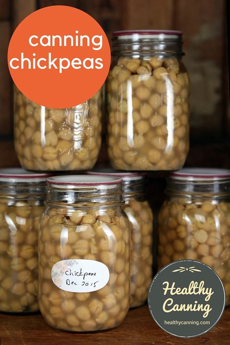 Canning Dried Chickpeas, Canning Chickpeas, Quick Dips, Canned Peas, Healthy Canning, Canning Beans, Chickpea Fries, Dried Chickpeas, Food Canning