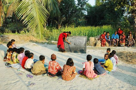 Village School Photography, School Editorial, Village School, About India, Education In India, Village People, Village Girl, School Photo, Indian Village