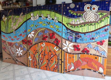 Hodge Hill Mosaic Panels Sunday 25 March 2018 | Mango Mosaics Mango Mosaics, Mosaic Panels, Cheap Tiles, 25 March, Mosaic Flowers, Unity In Diversity, Colorful Ceramics, Mosaic Garden, Enchanted Garden