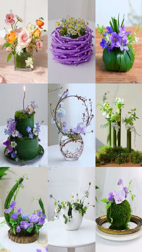 9 most beautiful, meaningful and simple artistic flower arrangements | 9 most beautiful, meaningful and simple artistic flower arrangements | By Tip & Trick Creative Flower Arrangements Unique, Flower Mechanics, Competitions For Kids, Unique Flower Arrangements, Creative Flower Arrangements, Fresh Flowers Arrangements, Flower Arranging, Clever Crafts, Unique Flowers