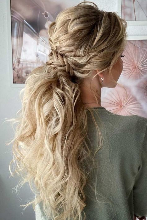 Ponytail Bridal Hair, Bridesmaid Ponytail, Wrapped Ponytail, Ponytail Wedding, Messy Ponytail Hairstyles, Bridal Ponytail, Wedding Ponytail, Updo Bridal, Bridemaids Hairstyles