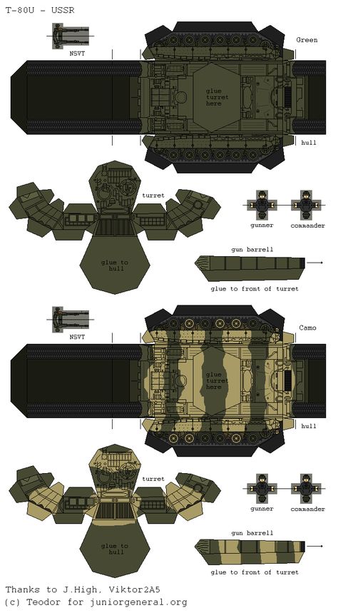 Soviet T-80U Tank (3-D Fold Up) | Paper Miniature T80 Tank, Tank Papercraft, Tank Drawing, Paper Tanks, Paper Aircraft, Free Paper Models, Pumpkin Coloring Pages, Cool Paper Crafts, Military Units