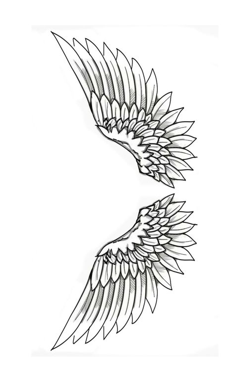 Wings Tattoo On Chest Men, Geometric Wings Tattoo, Angel Wing Drawing Tattoo, Angel Wings Tattoo Design, Tattoo Angel Wings, Wings Tattoo Design, Wings Tattoos, Angle Tattoo, Alas Tattoo