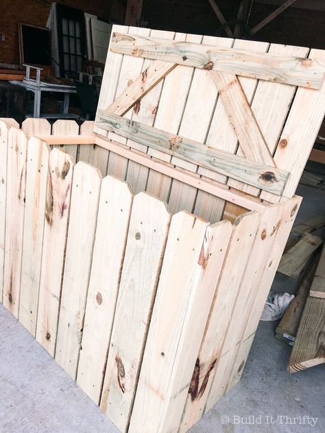 Wine Picnic Table, Cedar Fence Boards, Garbage Can Storage, Ikea Dresser Makeover, Making A Compost Bin, Garbage Storage, Relaxing Backyard, Bin Storage, Trash Containers