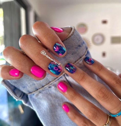 💓 | Instagram Nails Polish Designs, Summer Nails 2023 Color Trends, Nails 2023 Color Trends, 2023 Color Trends, Deluxe Nails, Pink Tip Nails, Summer Nails 2023, Best Nails, Home 2023