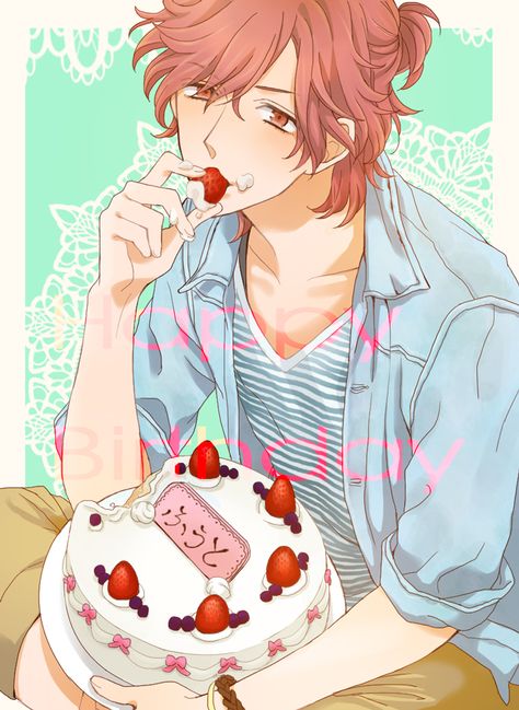 ... he stays home when all the brothers are out and decide to bake a cake for futo on his own. Description from pinterest.com. I searched for this on bing.com/images Eating Cake Drawing, Brother Conflict, Diabolik Lovers Ayato, Brothers Conflict, Japanese Novels, Cake Drawing, Diabolik, Diabolik Lovers, Manga Boy