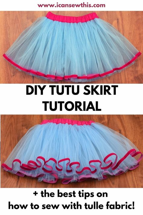 How to sew a tutu skirt. Step-by-step tutorial - I Can Sew This Tulle And Fabric Tutu Diy, Tutu Patterns How To Make, How To Make A Tutu Skirt For Kids, Tutu Skirt Diy, Tutu Dress Pattern, Tutu Pattern, Make A Tutu, Diy Tulle Skirt, Diy Tutu Skirt