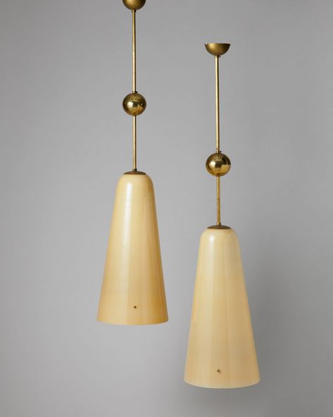 Pair of ceiling lamps designed by Paavo Tynell for Turun Kristillinen Työväenyhdistys, — Modernity Paavo Tynell, Point Light, Ceiling Lamps, Beautiful Lamp, The 20th Century, Unique Lighting, Pendant Chandelier, Glass Lighting, Light Fittings