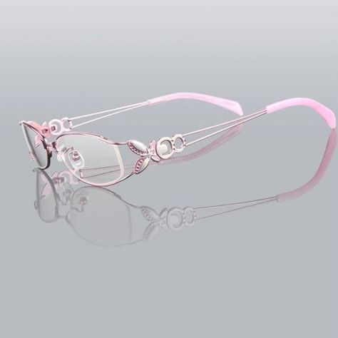 Eyewear Accessories: FRAMESItem Type: Eyewear AccessoriesGender: WomenModel Number: 6150 Fashion Women Eyeglasses FrameBrand Name: HOTOCHKIFrame Material: AlloyPattern Type: GeometricDatas for Prescription Glasses: SPH,CYL,AXIS for Both Eyes, PD and ADDLenses We Offer: SV,Bifocal,Progressive,Photochromic,Anti-Blue RaysLenses Fitting Labour: Free of Charges of Labour FeesPrescription: Offer Rx Data after You order Prescription LensesPD Pupillary Distance: Stands for Distance Between Two Eyes Cent Elegant Glasses, Womens Glasses Frames, Women Glasses, Women Eyeglasses, Frame Eyeglasses, Cool Glasses, Cute Glasses, Fashion Eye Glasses, Butterfly Frame