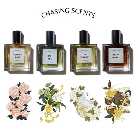 🍵🍀 Chasing Scents perfumes are inspired by a personal interpretation of conversations and bonding over tea with loved ones. ⚗️✨ All formulas are developed in-house and made in small batches using a variety of self-distilled teas, the finest natural extracts, aroma compounds and resins. Perfume Inspiration, Perfume Guide, Diy Cleanser, Tea Perfume, Tea Fragrance, Seductive Perfume, Artisan Tea, Ginger Flower, Pampering Routine