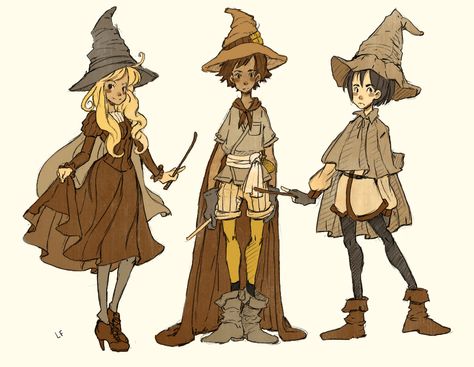 Wizard Fashion, Witch Characters, Witch Art, Norman Rockwell, 판타지 아트, Drawing Tips, Cartoon Art Styles, Drawing People, Fantasy Character Design